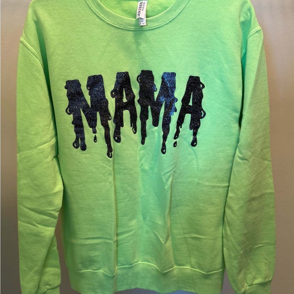 Halloween/Slime MAMA Bright Green Sweatshirt